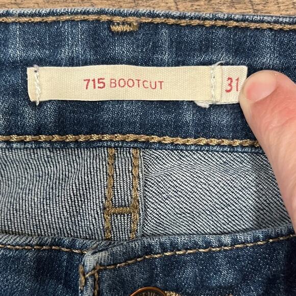 Levi's 715 Bootcut Denim Jeans Womens 31 Casual Classic Basic Staple Everyday - Picture 6 of 9